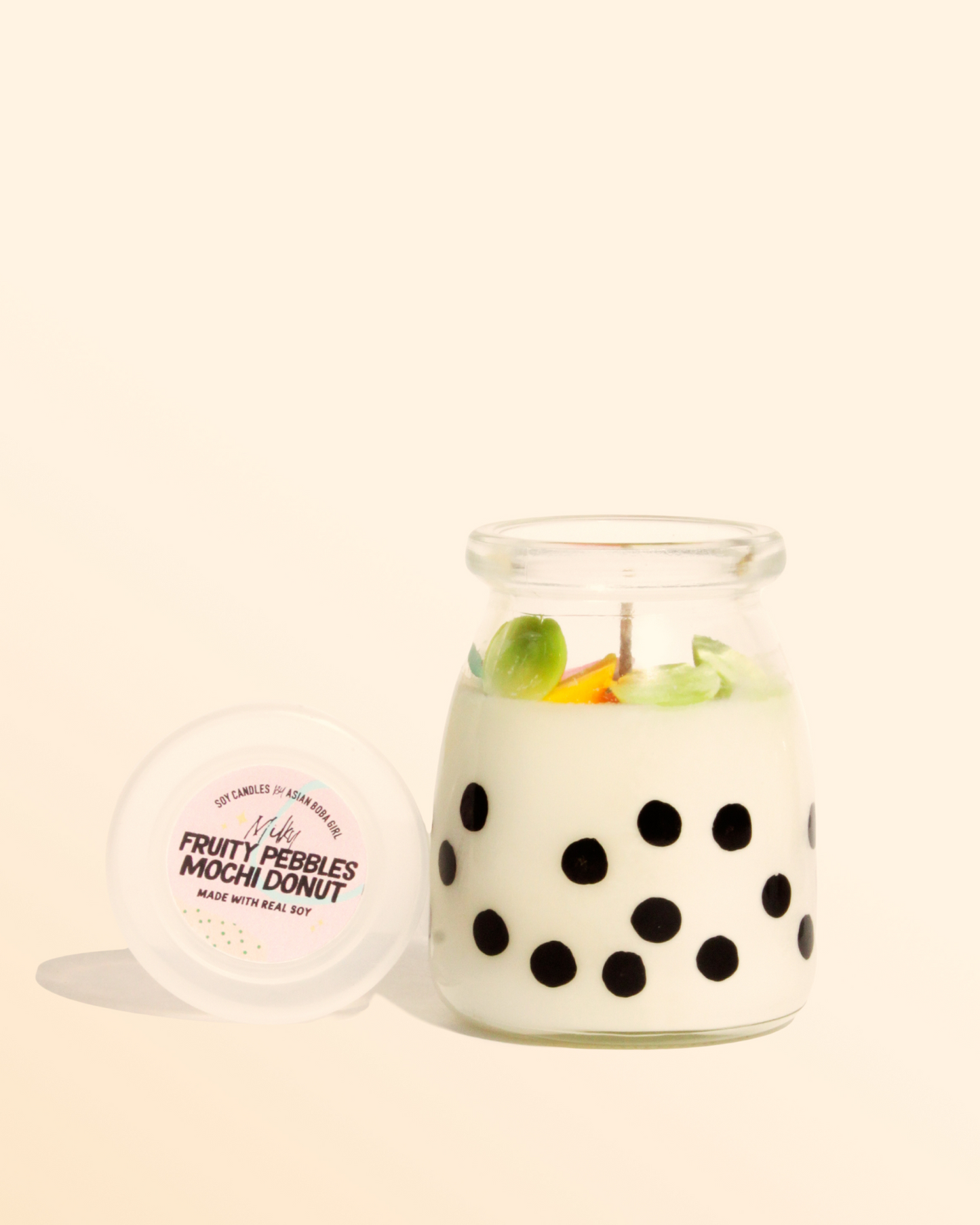 Fruity Pebbles Mochi Donut