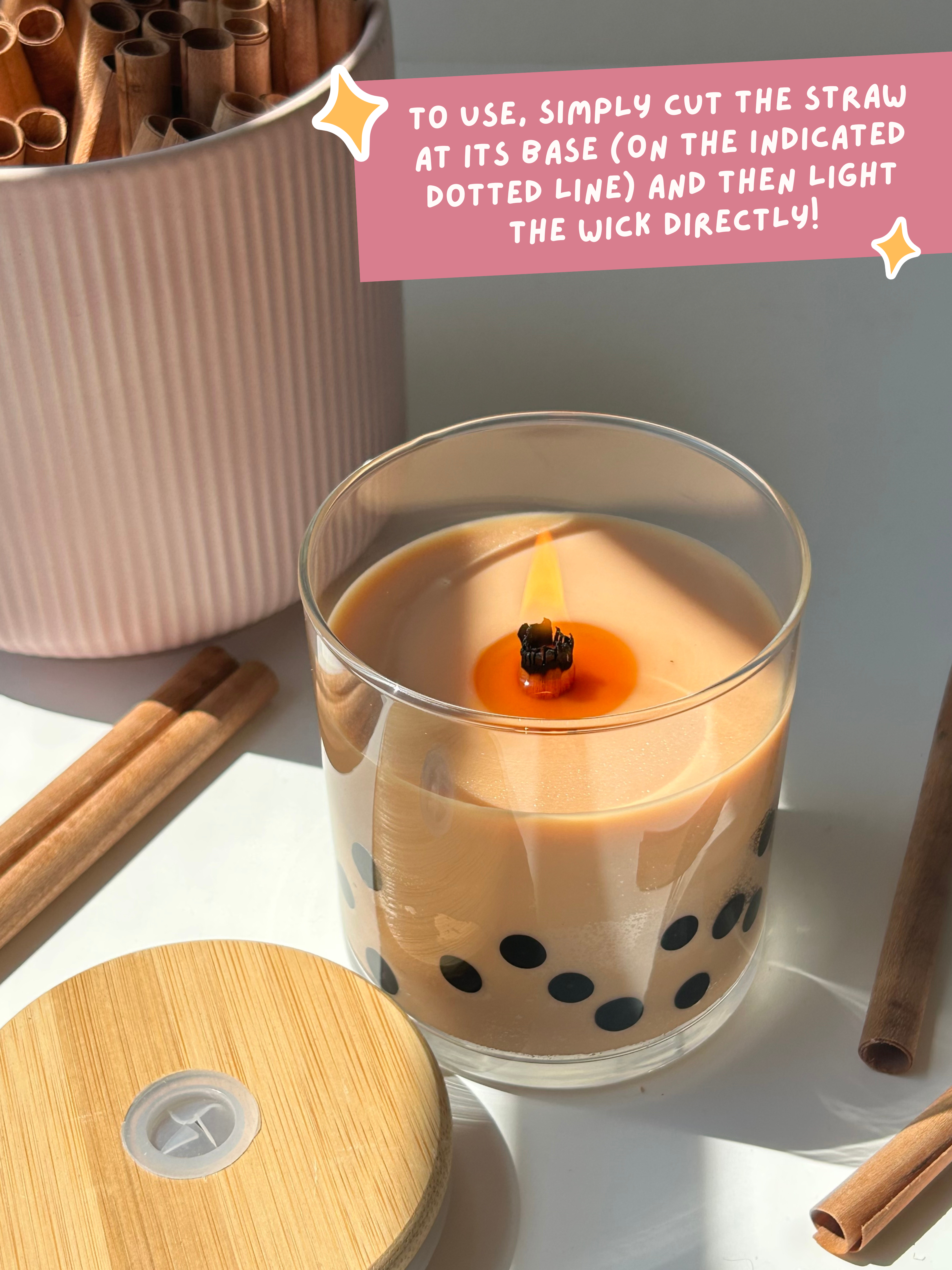 Lychee Jelly Straw Candle