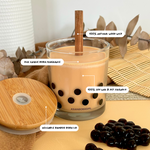 Load image into Gallery viewer, Taro Boba Straw Candle
