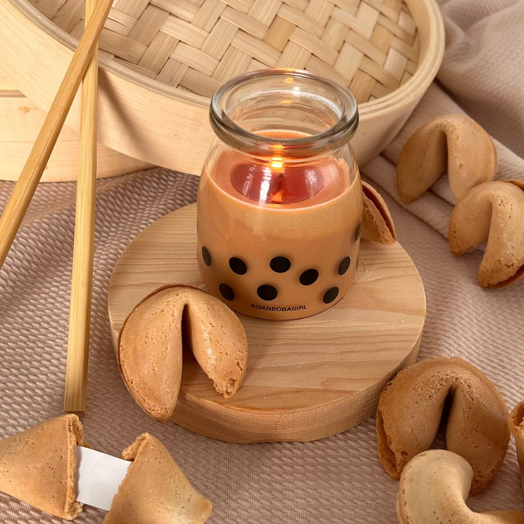 Fortune Cookie Candle AsianBobaGirl fortune-cookie-candle-asianbobagirl