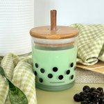Load image into Gallery viewer, Honeydew Straw Candle
