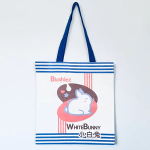 White Bunny Canvas Bag
