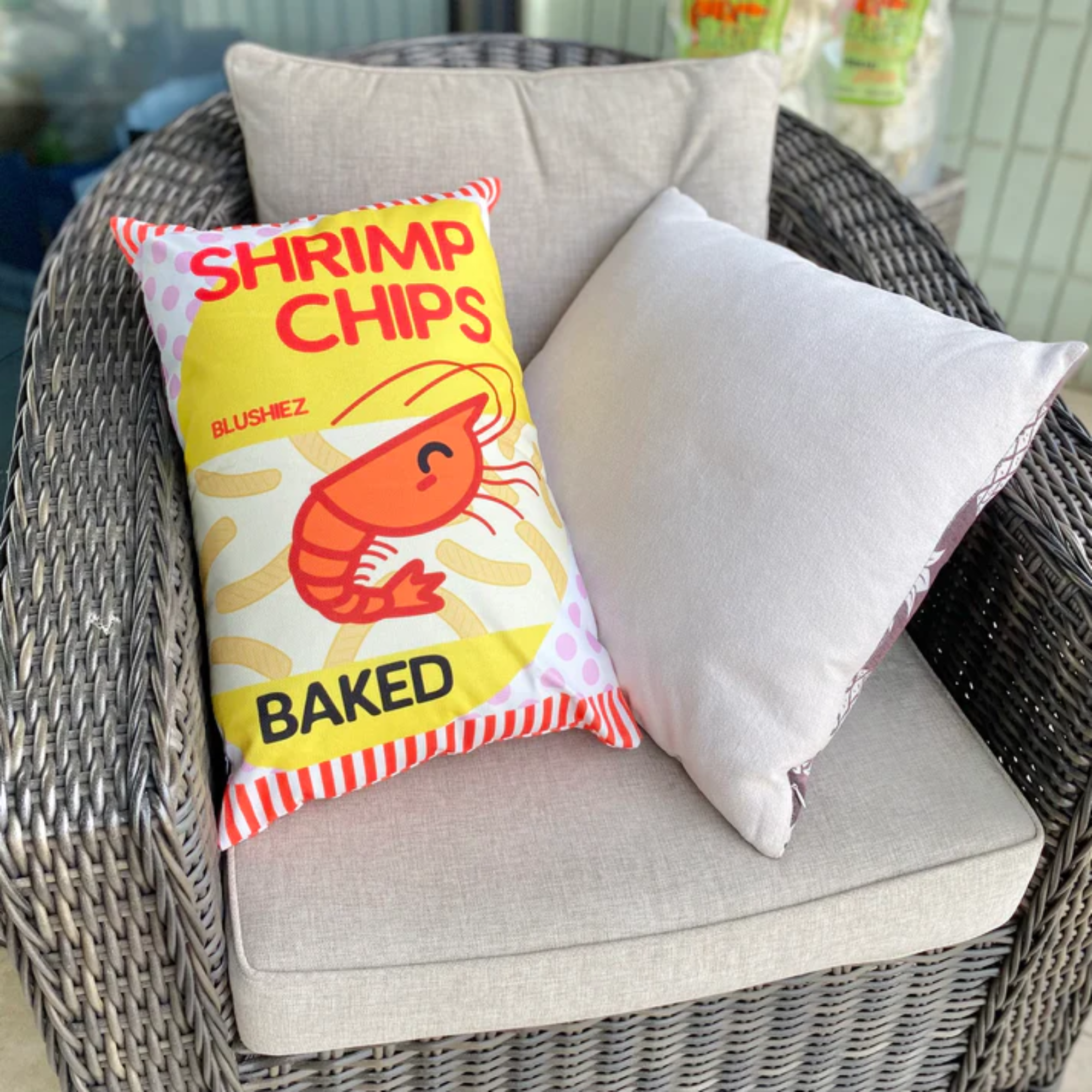 Shrimp Chips Pillow